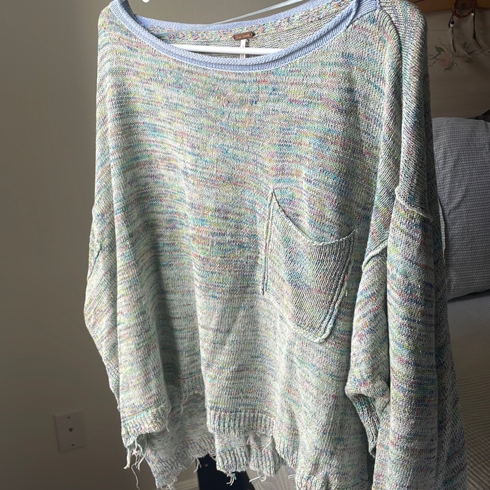 Free People Multicolor Knit Sweater